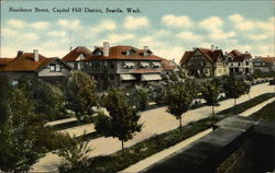 Residence Street, Capitol Hill District Postcard