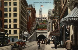 The Angels Flight Los Angeles, CA Postcard Postcard