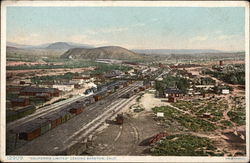 "California Limited" Train Leaving Station Barstow, CA Postcard Postcard