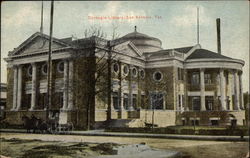 Caarnegie Library San Antonio, TX Postcard Postcard