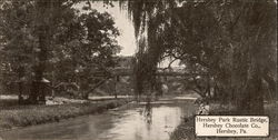 Hershey Park Rustic Bridge, Hershey Chocolate Co Pennsylvania Postcard Postcard