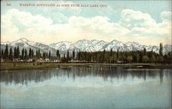 Wasatch Mountains View Salt Lake City, UT Postcard Postcard