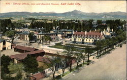 Tithing Offices, Lion and Beehive Houses Salt Lake City, UT Postcard Postcard