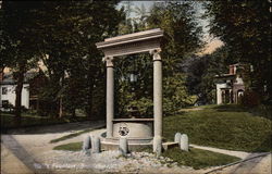 Well's Fountain Brattleboro, VT Postcard Postcard