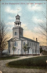 Old First Congregational Church, built 1806 Postcard