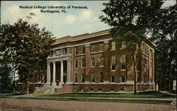 Medical College University of Vermont Postcard