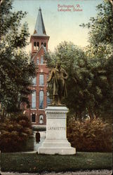 Lafayette Statue Postcard