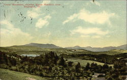 Green Mountains showing Mount Mansfield Postcard