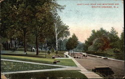 Scottland Road and Montrose Ave South Orange, NJ Postcard Postcard