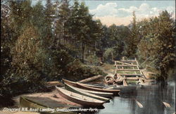 Boat Landing, Contoocook River Park Postcard