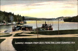 Sunapee Harbor from Ben Mere Inn New Hampshire Postcard Postcard