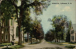 School Street View Postcard