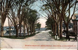 North Main St. Residential Section Postcard