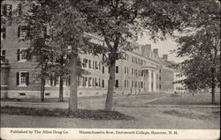 Darmouth College - Massachusetts Row Postcard