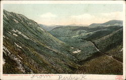 Crawford Notch from Mt. Willard White Mountains, NH Postcard Postcard