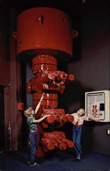 Full-Sized Plastic Model of "Blowout Preventer", Permian Basin Petroleum Museum Postcard