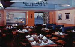 Jimmy's Harbor Side, Historic Boston Fish Pier Massachusetts Postcard Postcard