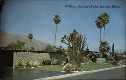 William Holden's Desert Home Palm Springs, CA Postcard Postcard