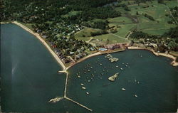 View of Pine Orchard and Yacht Club Branford, CT Postcard Postcard