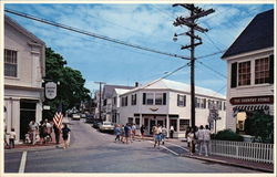 Edgartown Four Corners Massachusetts Postcard Postcard