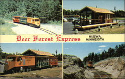 Deer Forest Express Nisswa, MN Postcard Postcard