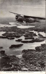 Airplane fishing, Northern Minnesota Postcard