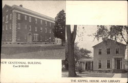 New Centennial Building & The Keppel House and Library, Cazenovia Seminary Centennial New York Postcard Postcard