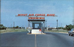 South Gate of Minot Airforce Base North Dakota Postcard Postcard