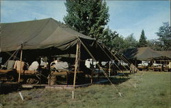 Camp life for the National Guard at Camp Grayling Postcard