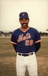 Bill Robinson, Coach, New York Mets Baseball Postcard Postcard