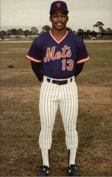 Stan Jefferson, Outfielder, New York Mets Postcard