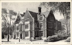 Art Centre Hospital (Osteopathic) Detroit "The House in a Garden" Michigan Postcard Postcard