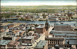 View from Court House Minneapolis, MN Postcard Postcard