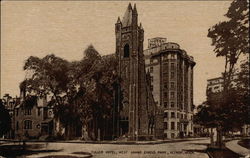 Tuller Hotel, West Grand Circus Park Detroit, MI Postcard Postcard