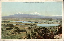 Spanish Peaks as Seen Between La Junta and Hoehnes, Colo Postcard