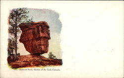 Balanced Rock, Garden of the Gods Postcard