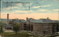 Rear View, St. Mary's Hospital Postcard