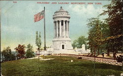 Soldiers' and Sailors' Monument Postcard