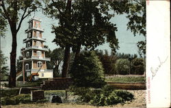 Lagoon Island with Tower Postcard