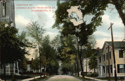 Caroline St., Looking South from Knox St., Ogdensburg, N.Y Postcard