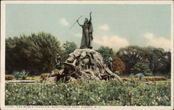 The Moses Fountain, Washington Park Postcard