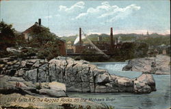 The Ragged Rocks on the Mohawk River Little Falls, NY Postcard Postcard