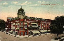 View of Cortland House New York Postcard Postcard