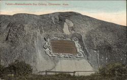 Tablet, Massachusetts Bays Colony Postcard