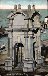 Canopy over Plymouth Rock Postcard