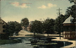 Goldfish Pond, Lafayette Park Lynn, MA Postcard Postcard