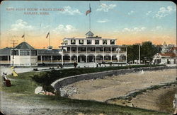 Bass Point House & Band Stand in Nahant, Massachusetts Postcard