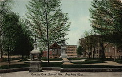 Perkins Park General View Brockton, MA Postcard Postcard