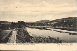 Connecticut River Below Seminary Campus East Northfield, MA Postcard Postcard