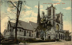 Union Church Worcester, MA Postcard Postcard